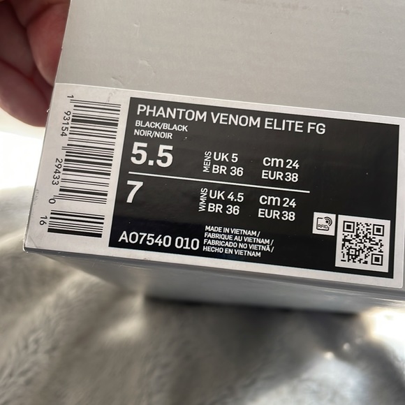 Nike Phantom Venom Elite FG Soccer Cleats women’s size 7 men’s 5.5 new in box - Picture 2 of 5